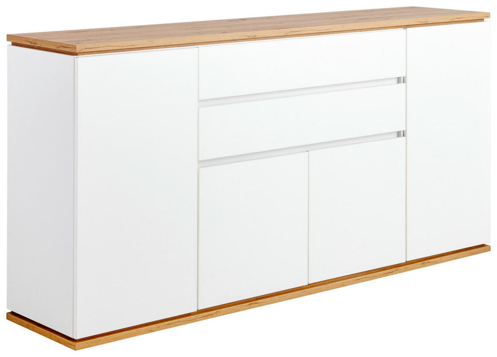 Xora MEHRZWECKSCHRANK 143/201/58 cm, in Weiß, Eiche Artisan