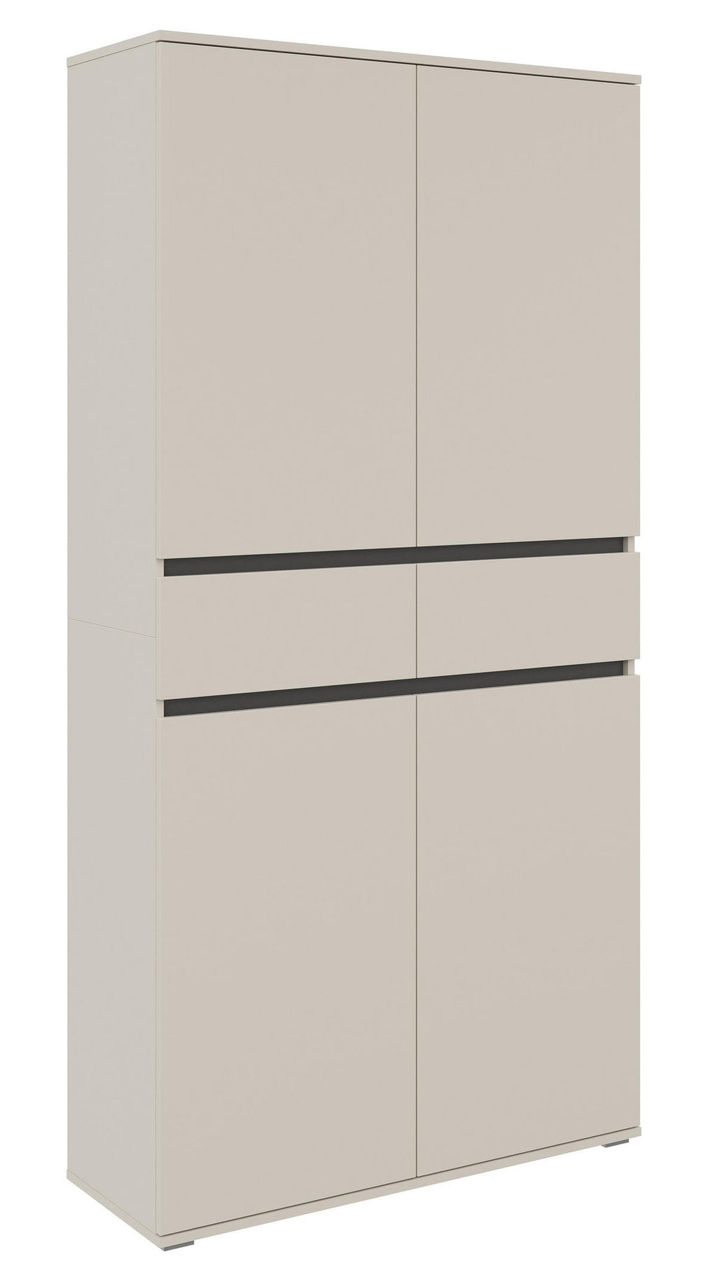 Xora MEHRZWECKSCHRANK 100/200/37 cm, in Anthrazit, Kaschmir