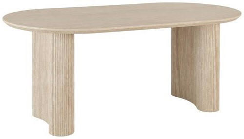 MID.YOU ESSTISCH 180/90/75 cm Nachbildung Holzwerkstoff oval Eichefarben