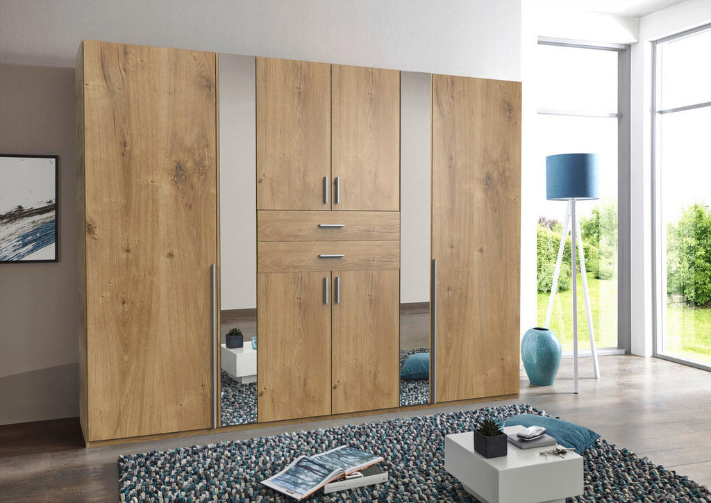 Carryhome KLEIDERSCHRANK 270/208/58 cm, in Plankeneiche, 8