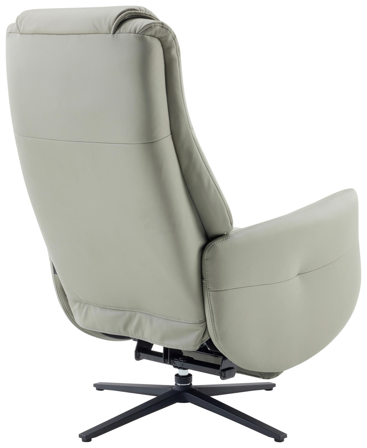 Xora MASSAGESESSEL mit Echtleder Lederlook Grau Relaxfunktion, Liegefunktion, Netzbetrieb, Massagefunktion Relaxfunktion, Fußteilverstellung
