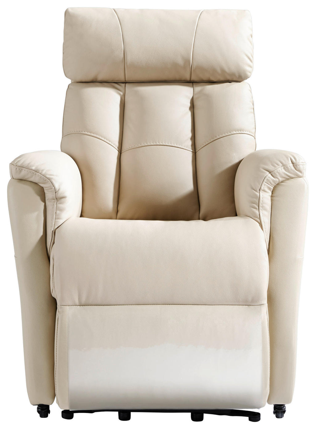 Cantus FERNSEHSESSEL m. Relaxfunktion mit Relaxfunktion, Aufstehhilfe Kombination Echtleder/Lederlook Lederlook Beige Aufstehhilfe