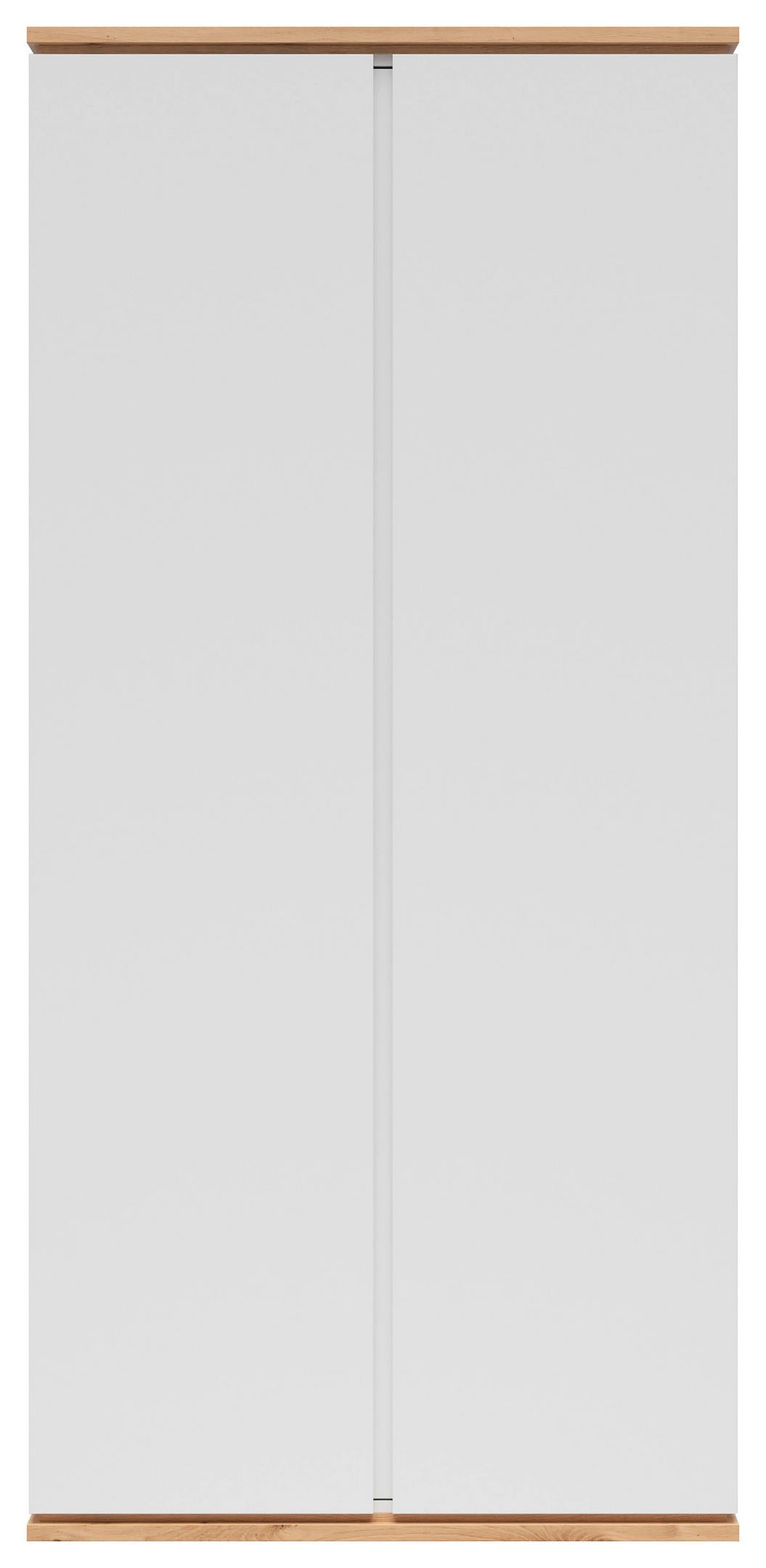 Xora MEHRZWECKSCHRANK 94/201/58 cm, in Weiß, Eiche Artisan