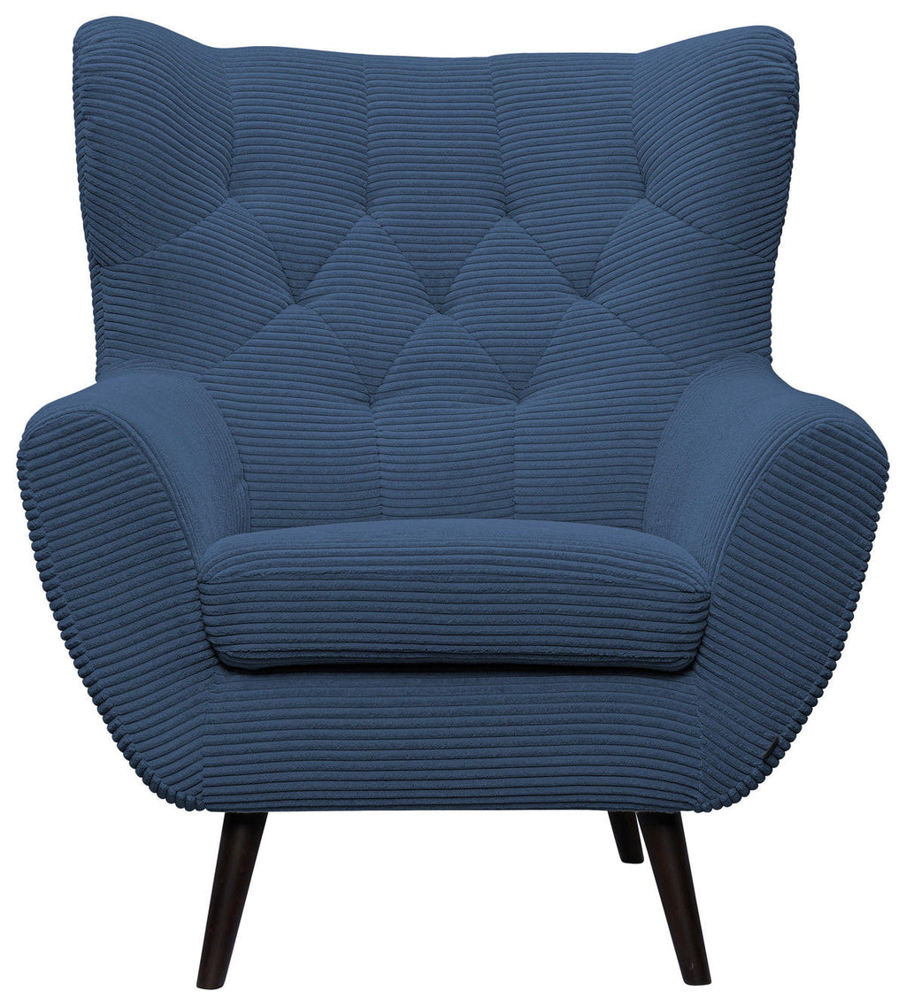 Stylife SESSEL in Cord Blau