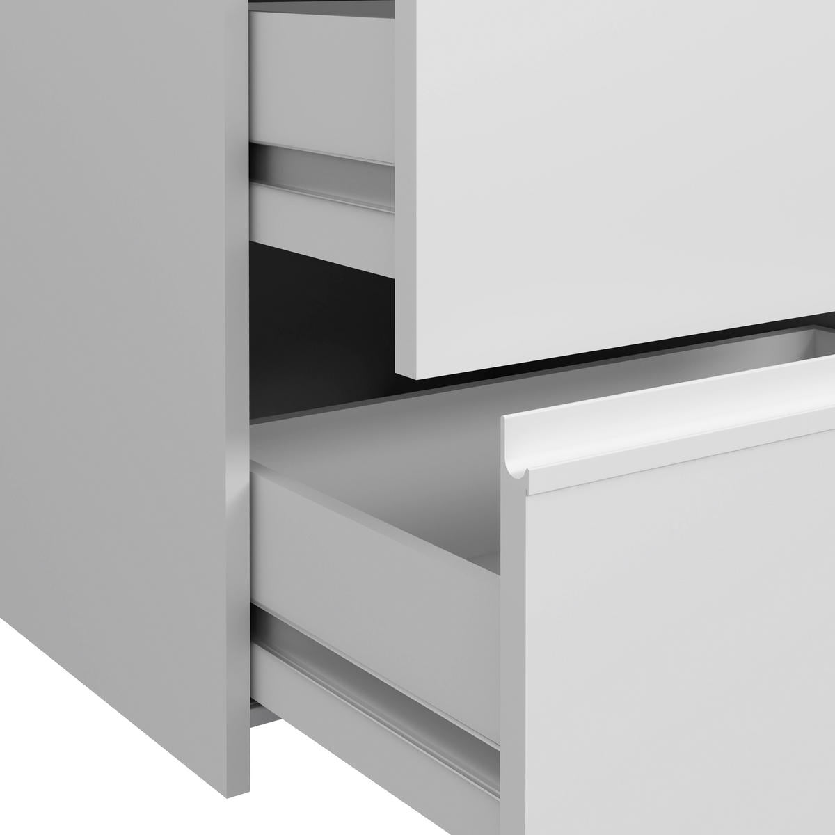 Carryhome SCHWEBETÜRENSCHRANK 200/200/61 cm, in Weiß, 2 Tür(en)
