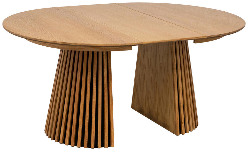 Carryhome ESSTISCH 120-200/120/75 cm Echtholz Holz ausziehbar rund Eichefarben