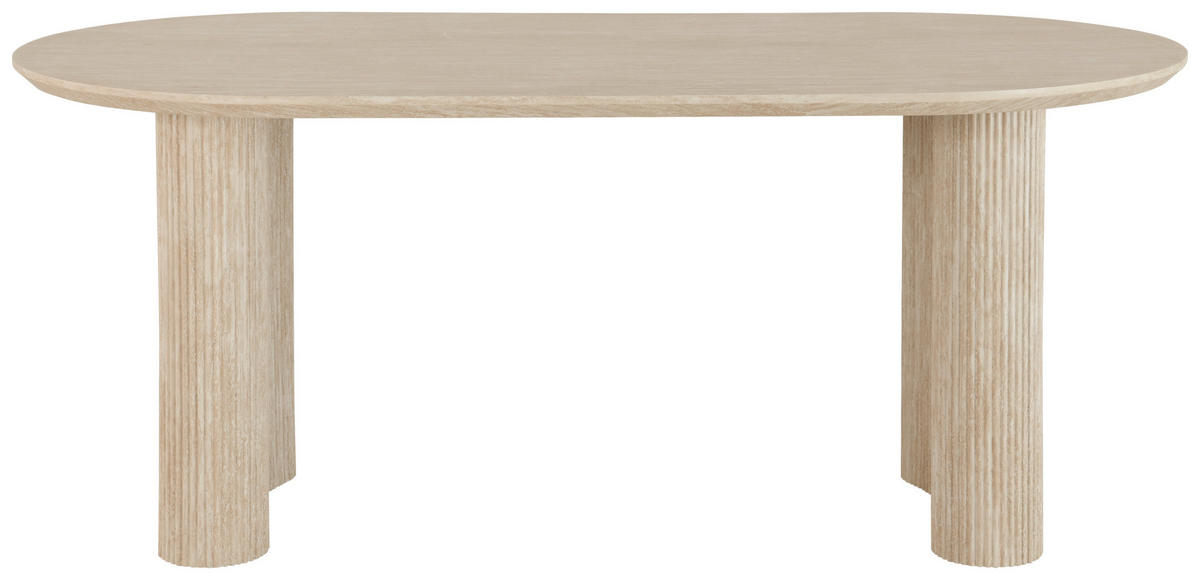 MID.YOU ESSTISCH 180/90/75 cm Nachbildung Holzwerkstoff oval Eichefarben