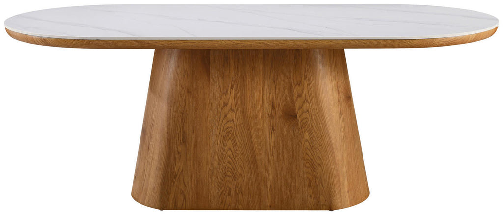 Livetastic ESSTISCH 200/110/75 cm Holz, Keramik, Papier oval Weiß
