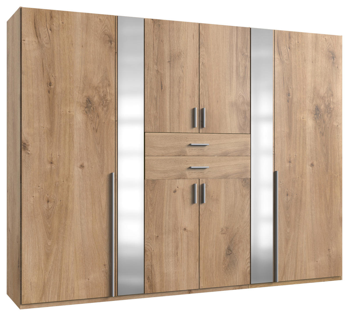 Carryhome KLEIDERSCHRANK 270/208/58 cm, in Plankeneiche, 8