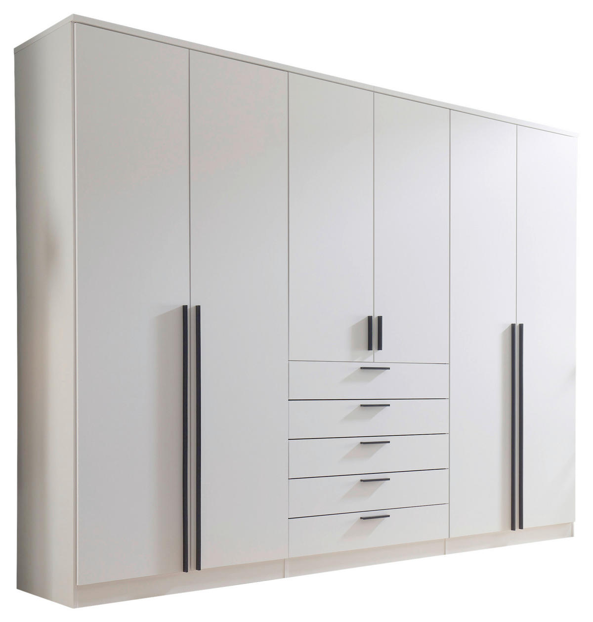 Boxxx KLEIDERSCHRANK 270/210/52 cm, in Weiß, 6 Tür(en)