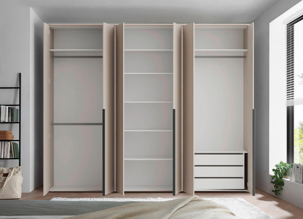 MID.YOU DREHTÜRENSCHRANK 270/225/52 cm, in Kaschmir, 6 Tür(en)