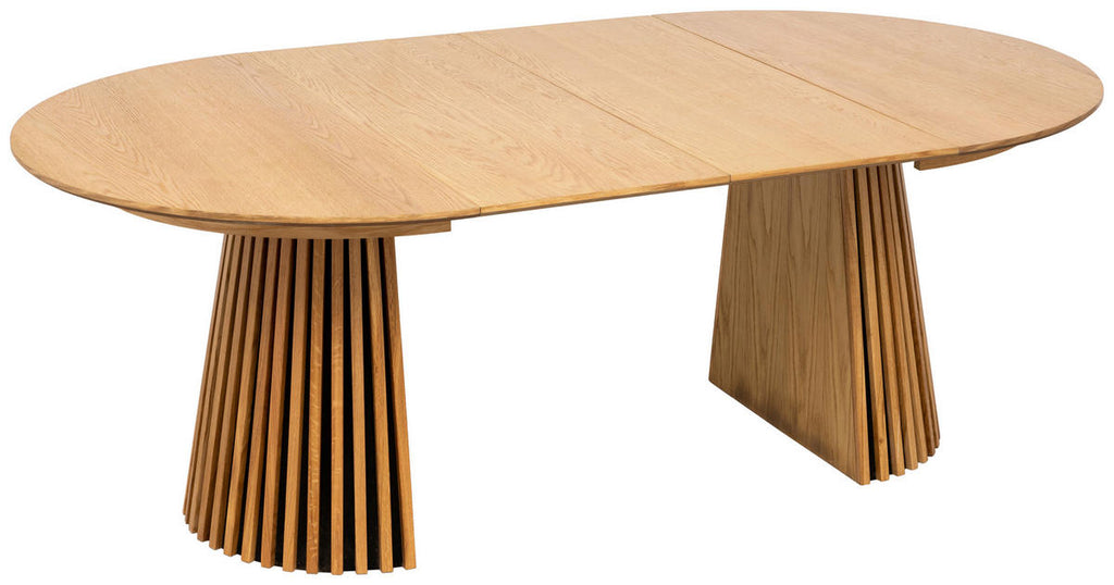 Carryhome ESSTISCH 120-200/120/75 cm Echtholz Holz ausziehbar rund Eichefarben