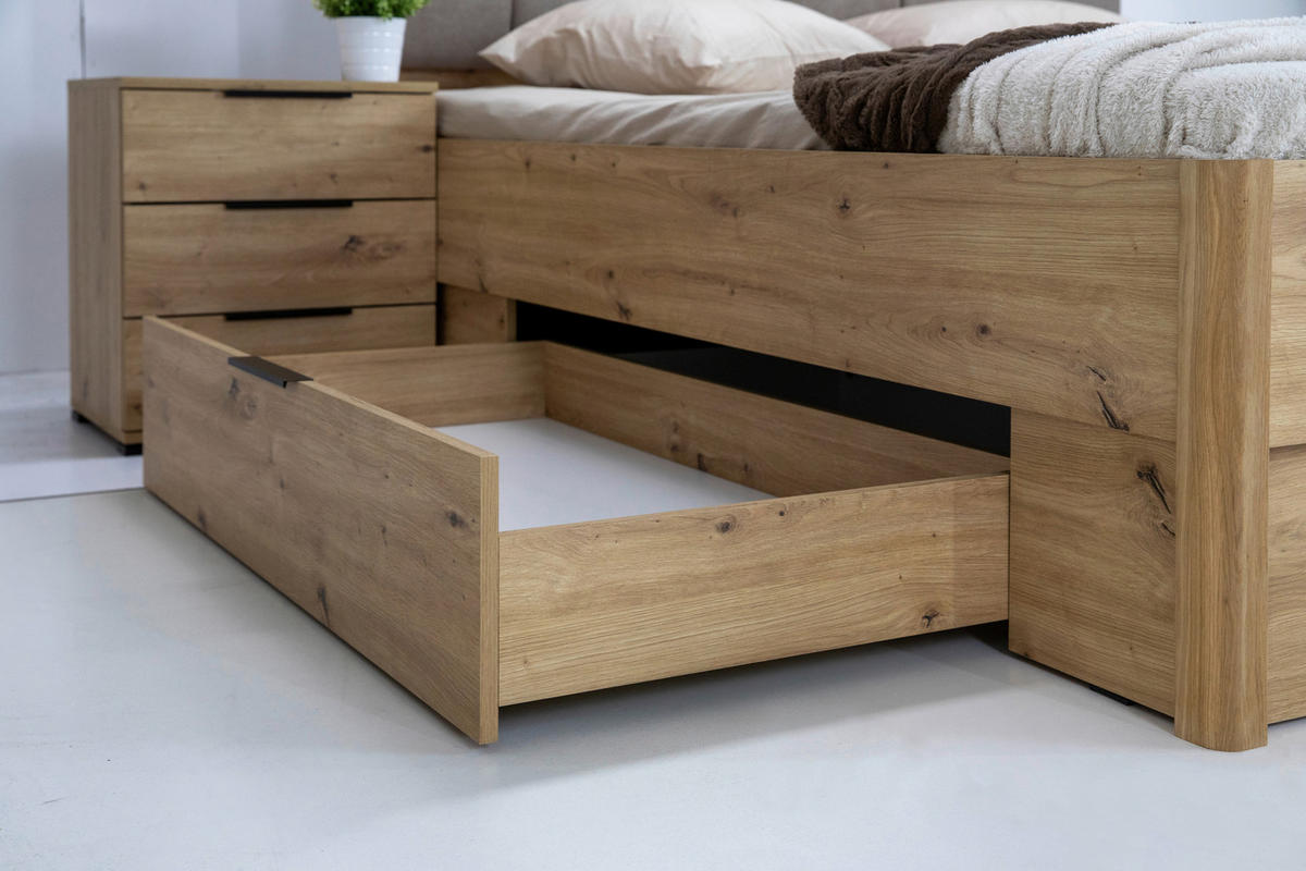 Boxxx STAURAUMBETT 180/200 cm, in Eiche Artisan