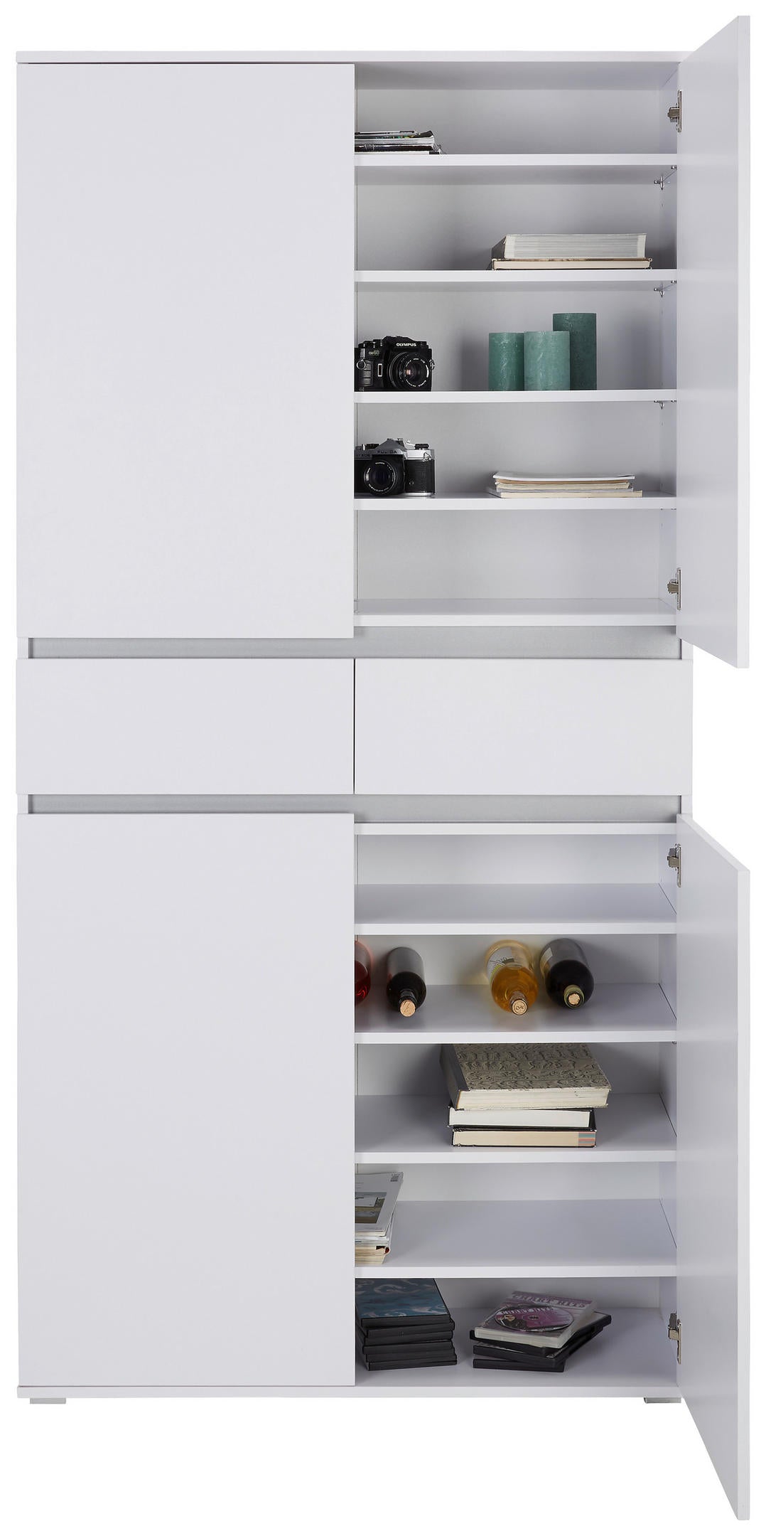 Xora MEHRZWECKSCHRANK 100/200/37 cm, in Weiß