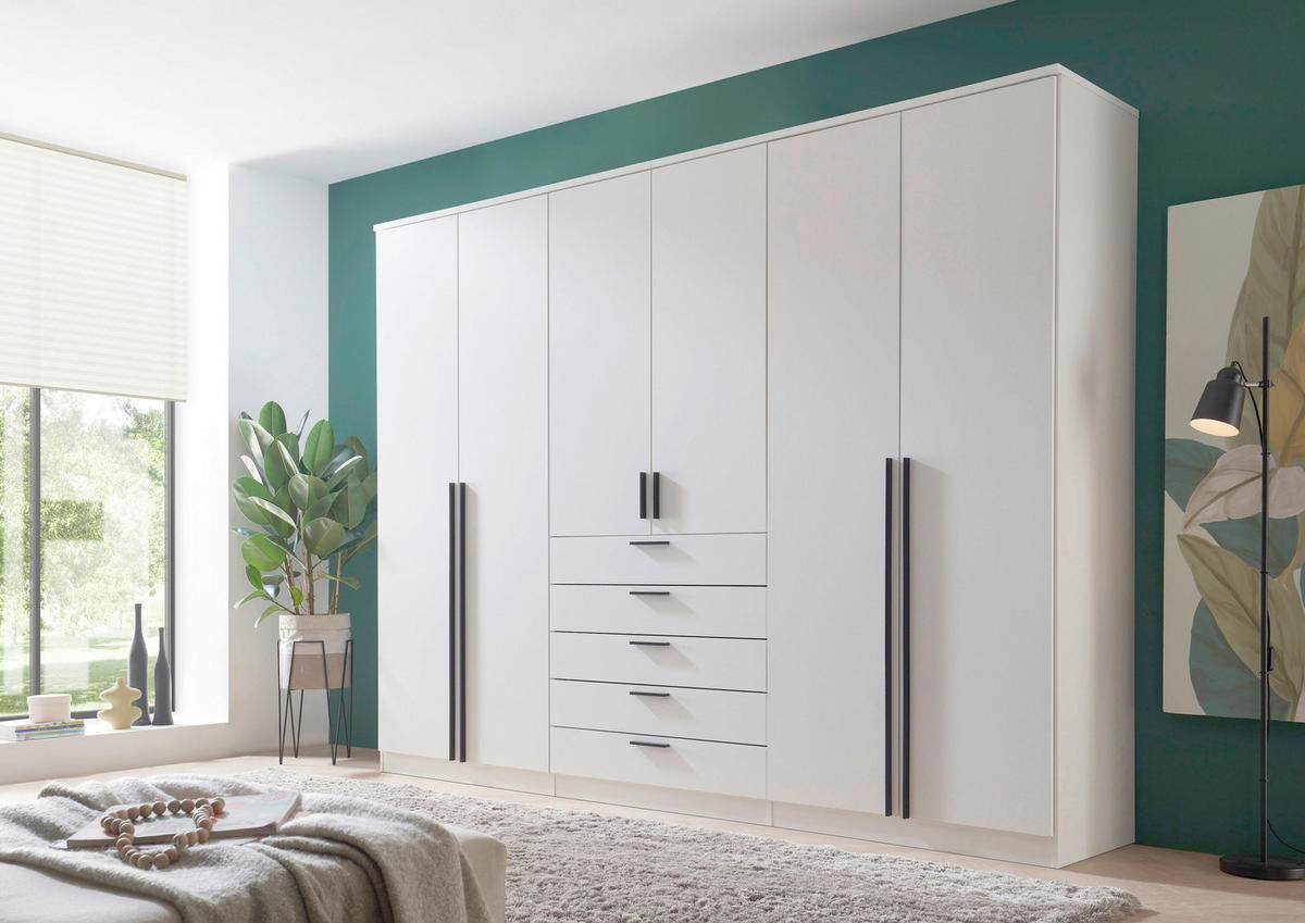 Boxxx KLEIDERSCHRANK 270/210/52 cm, in Weiß, 6 Tür(en)