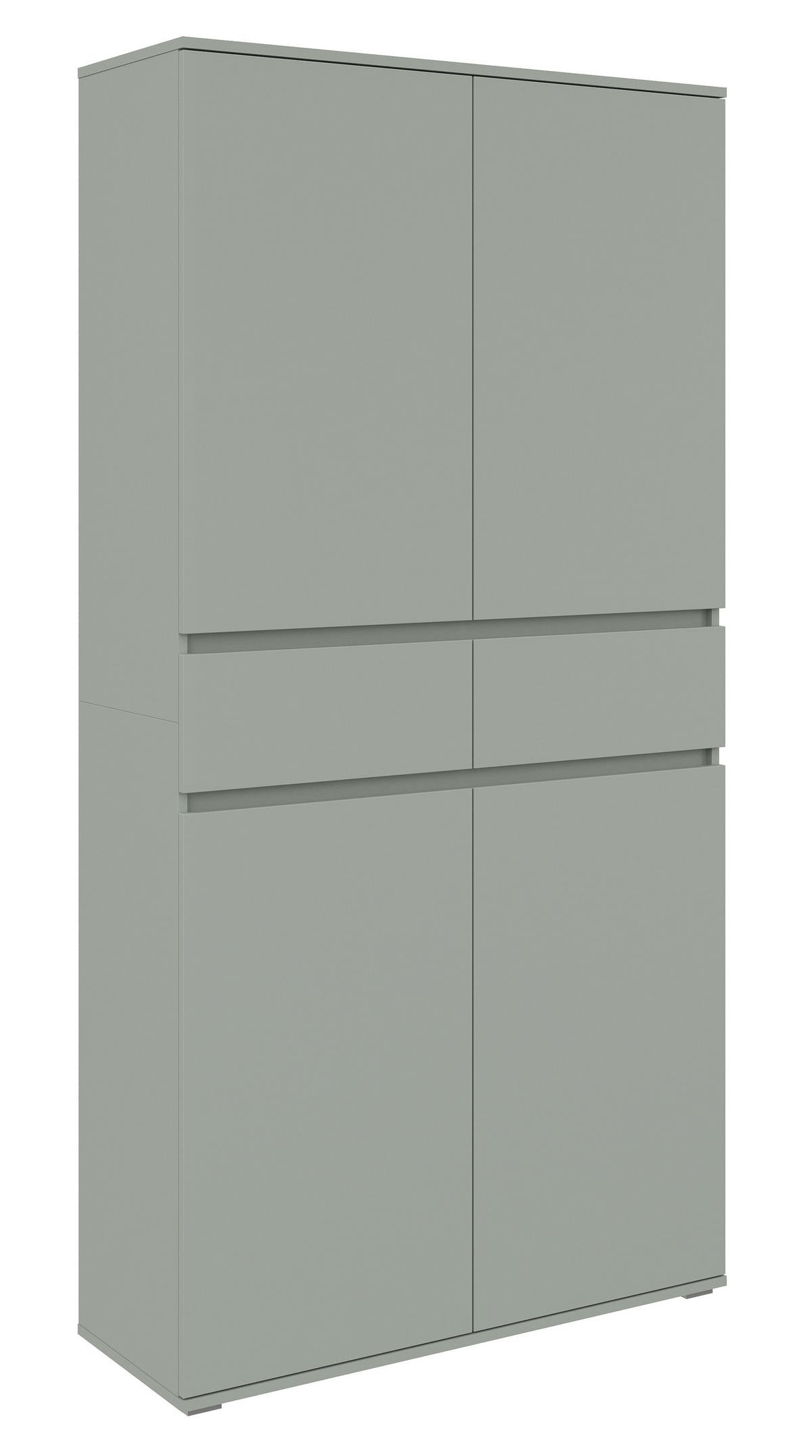 Xora MEHRZWECKSCHRANK 100/200/37 cm, in Salbeigrün