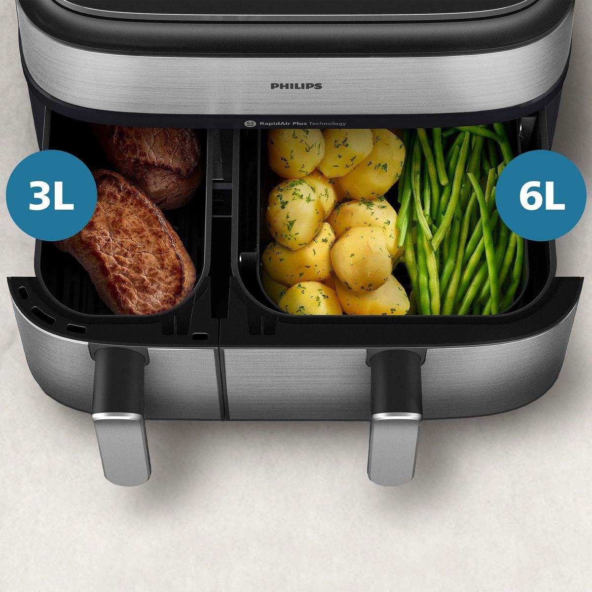 Philips Airfryer 5000 Dual Basket NA555/00