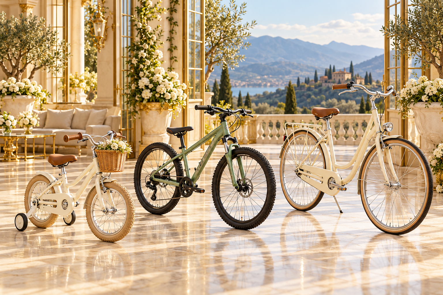 Kinderfahrrad, Jugendrad und Erwachsenenrad